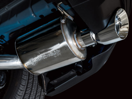 Échappement Catback AWE 2024 Ford Mustang GT Fastback S650 RWD Touring avec double embout chromé argenté