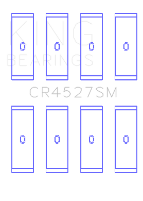 Jeu de roulements de bielle King Engine Bearings VW/Audi CAva/CAxa/Blf/Blg/Bts (taille + 0,25 mm)