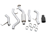 AWE Tuning 0FG Single Rear Exit Exhaust with BashGuard and 5-Inch Diamond Black Tip | 2021+ Ford Bronco