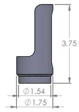 Polaris RZR 1000 Roll Cage Adapter Bung Kit 1 3/4" X .095"