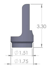 Polaris RZR 1000 Roll Cage Adapter Bung Kit 1 3/4" X .120" Wall