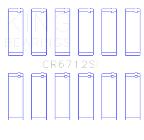 King Engine Bearings Ford V6 Triton/Ohv (Size +0.75mm) Connecting Rod Bearing Set