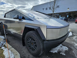 Rally Armor 24-25 Tesla Cybertruck Black UR Mud Flap Metallic Black Logo