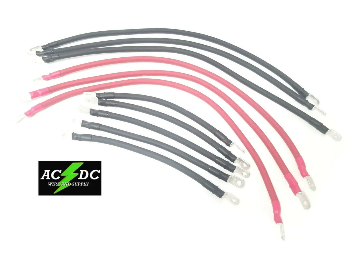 2002 YAMAHA G19E ALTIMA 48V GOLF CART BATTERY CABLE 11 PC SET AC DC WIRE AND SUPPLY