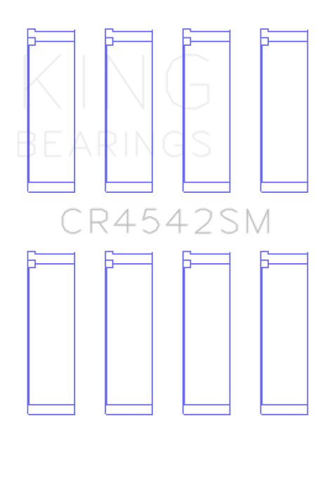 Jeu de roulements de bielle King Engine Bearings Honda K-Series (sauf A3)/16V 2.0L/2.3L/2.4L (taille +0,25 mm)