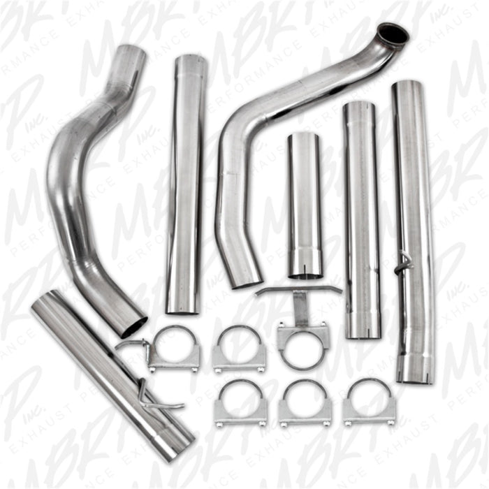 Système d'échappement MBRP 1999-2003 Ford F-250/350 7,3 L 4 po Turbo Back Single sans silencieux T409 série SLM