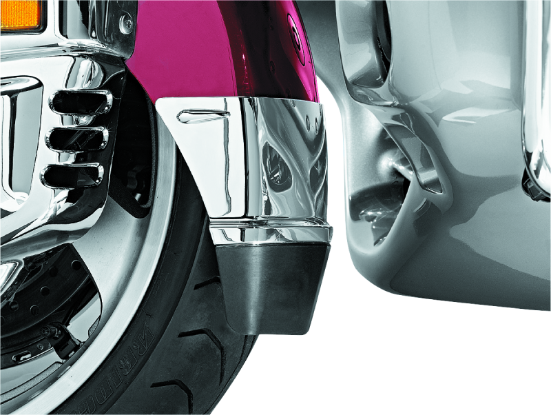 Kuryakyn Front Fender Extension With Mud Flap 01-17 Honda GL1800 Chrome