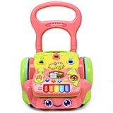 Baby Sit-to-Stand Learning Walker in Pink - Encourages Early Development
