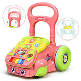 Baby Sit-to-Stand Learning Walker in Pink - Encourages Early Development