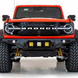 Addictive Desert Designs Bomber Front Bumper w/ Baja Designs LP4 Mounts and D-Rings | 2021+ Ford Bronco