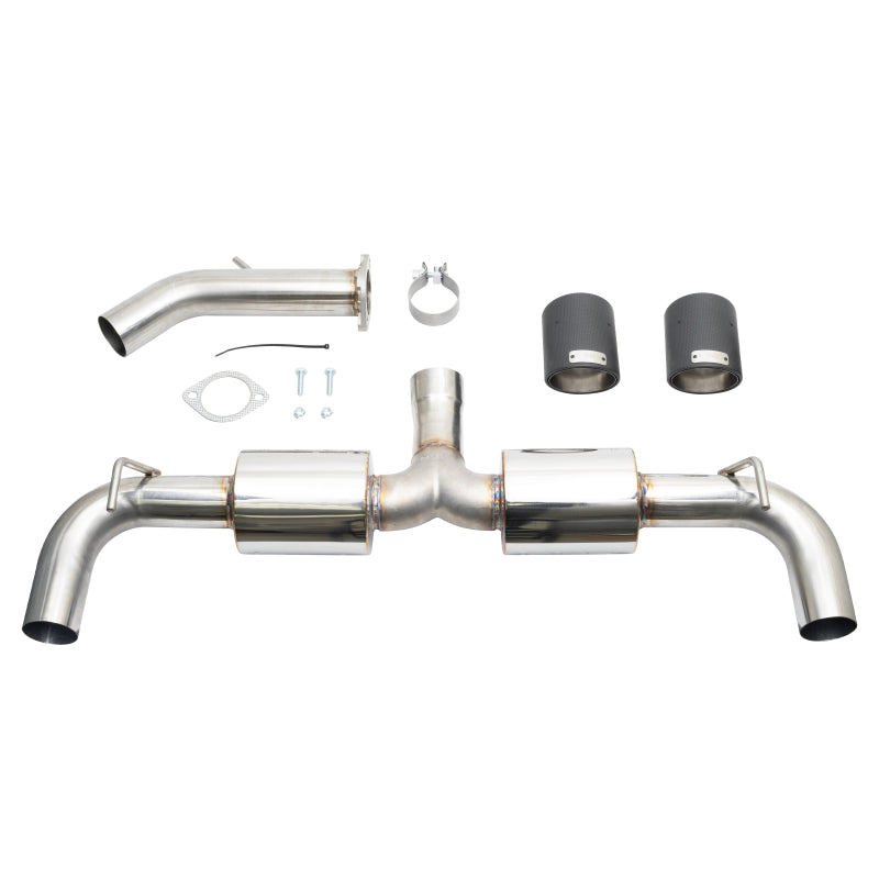 Injen 19-22 Hyundai Veloster N L4 2.0L Turbo Performance SS Axle Back Exhaust System - Carbon Tips