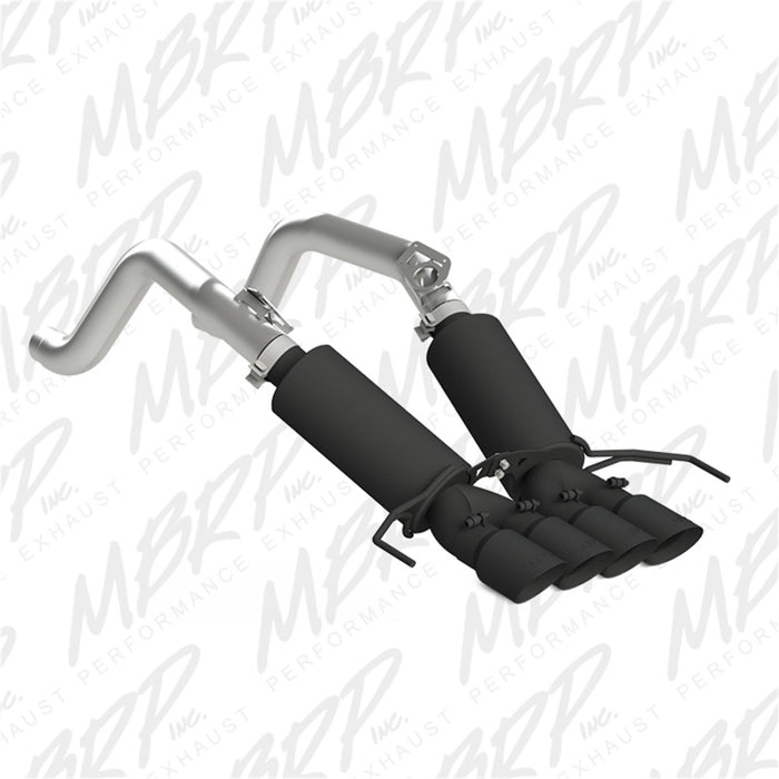 MBRP 14-19 Chevy Corvette V8 6,2 L 3 po noir double catalyseur arrière avec embouts quadruples à double paroi de 4 po