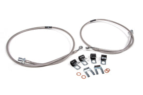 Front Brake Line Set | Stainless Steel | Fits 4-8 Inch Lift | Ram 2500 (14-23) and 3500 (13-23) 4WD BDS Suspension
