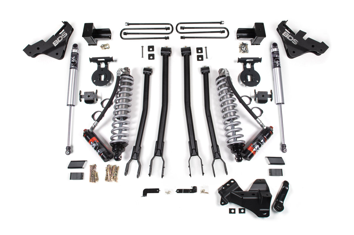 4 Inch Lift Kit w/ 4-Link | FOX 2.5 Coilover Conversion - Performance Elite | Ford F450 Super Duty (20-22) 4WD BDS Suspension