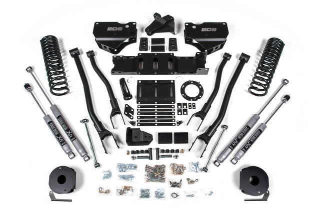 4 Inch Lift Kit w/ 4-Link | Ram 2500 w/ Rear Air Ride (19-24) 4WD | Gas BDS Suspension