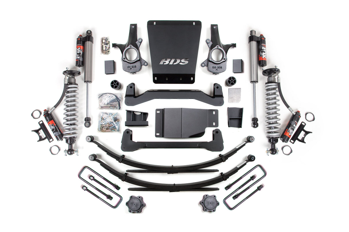 4 Inch Lift Kit | FOX Performance Elite Coilover | Chevy Silverado or GMC Sierra 1500 (07-13) 4WD BDS Suspension