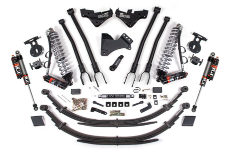 5 Inch Lift Kit w/ 4-Link | FOX 2.5 Performance Elite Coil-Over Conversion | Ford F250/F350 Super Duty (23-26) 4WD | Diesel BDS Suspension