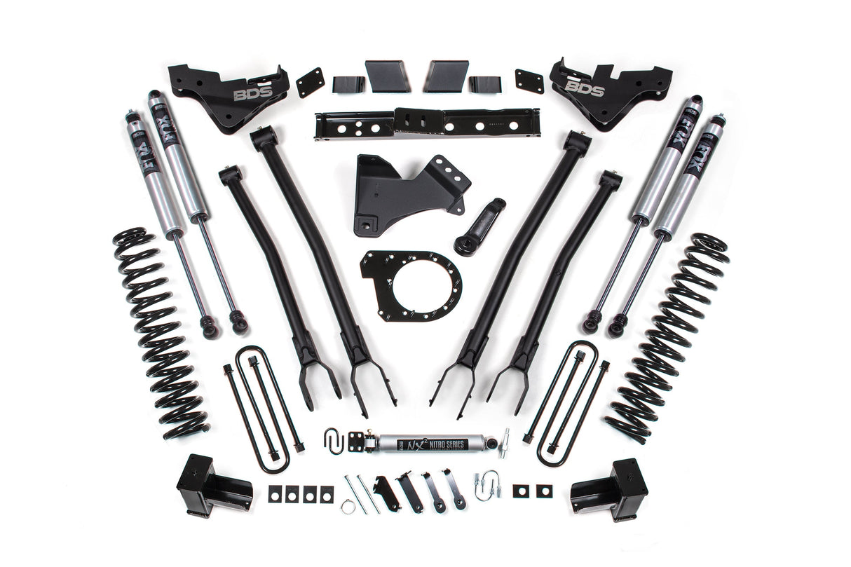 7 Inch Lift Kit w/ 4-Link | Ford F350 Super Duty DRW (23-26) 4WD | Diesel BDS Suspension