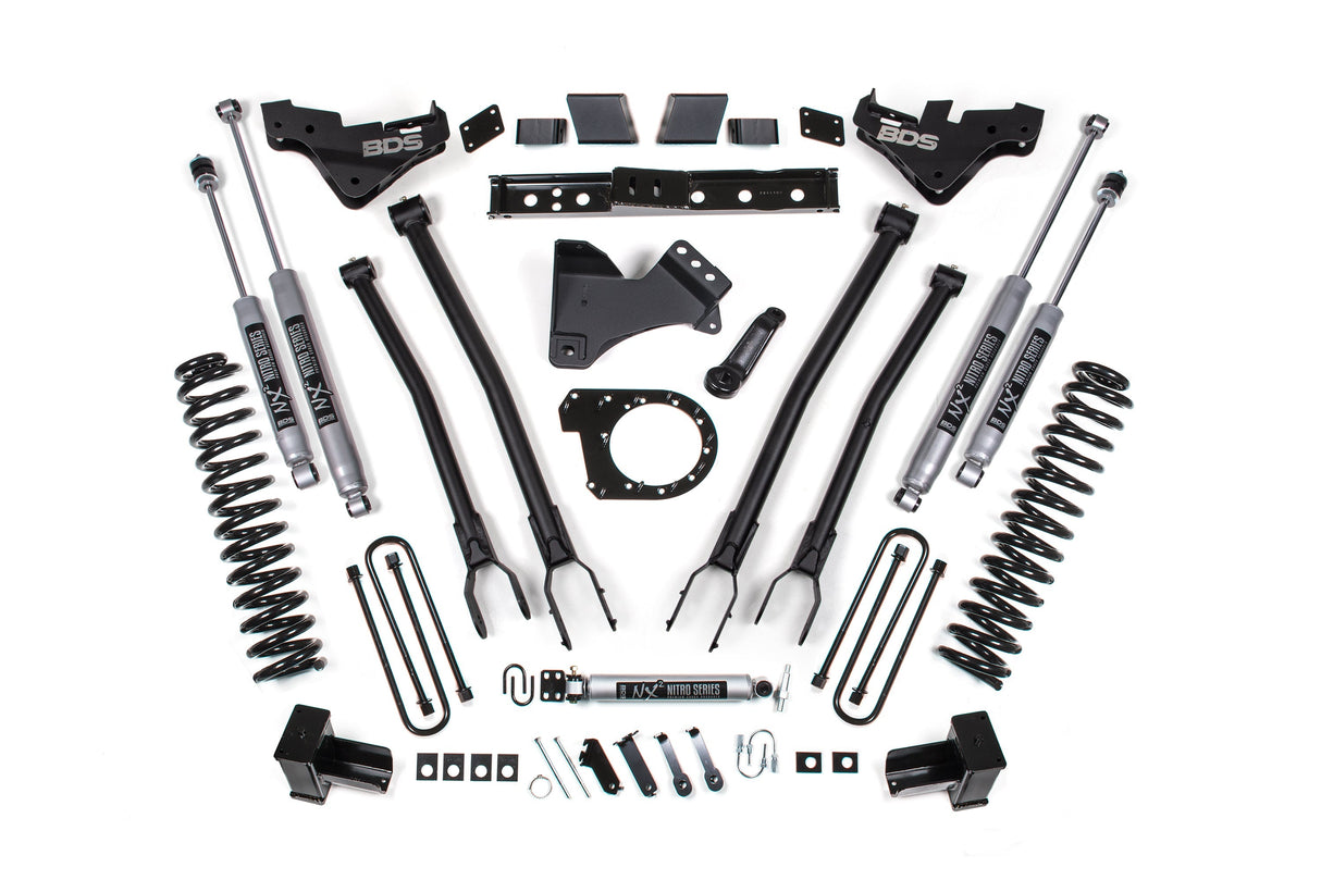 7 Inch Lift Kit w/ 4-Link | Ford F250/F350 Super Duty (23-26) 4WD | Diesel BDS Suspension