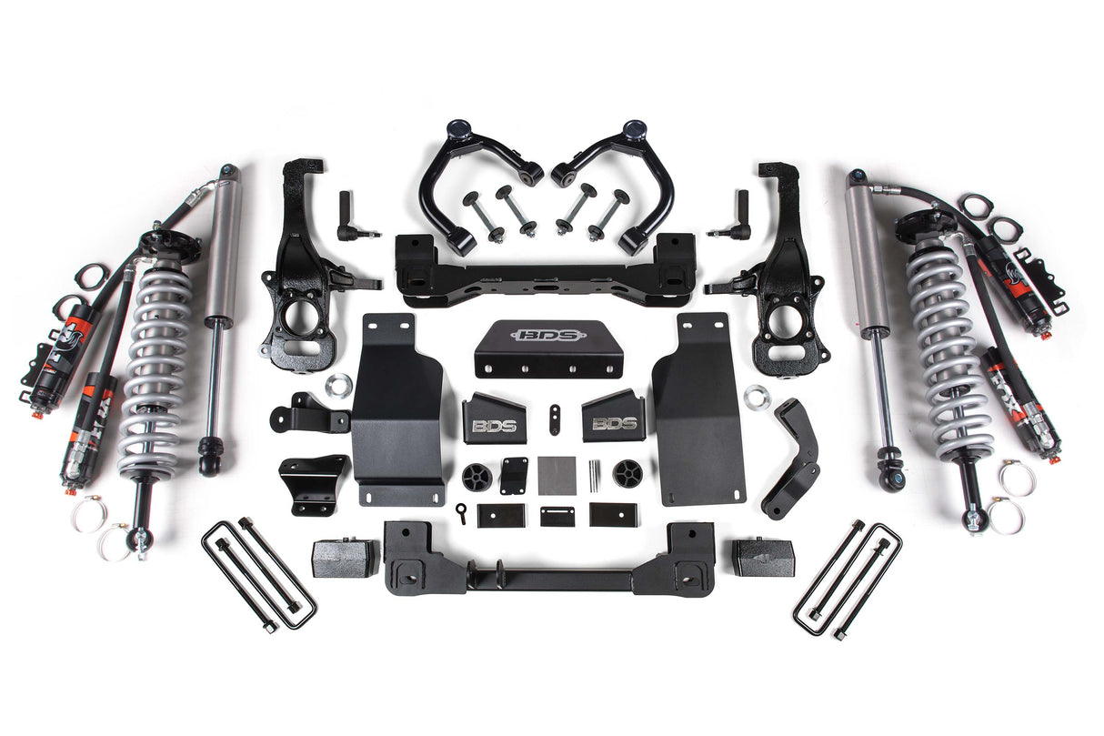 4 Inch Lift Kit | FOX 2.5 Performance Elite Coil-Over | Chevy Silverado or GMC Sierra 1500 (19-24) 4WD | Diesel BDS Suspension