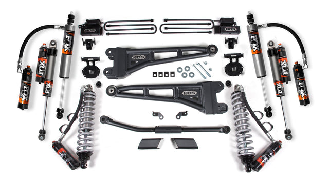 2.5 Inch Lift Kit W/ Radius Arm | FOX 2.5 Performance Elite Coilover Conversion | Ford F450 Super Duty (23-26) 4WD BDS Suspension