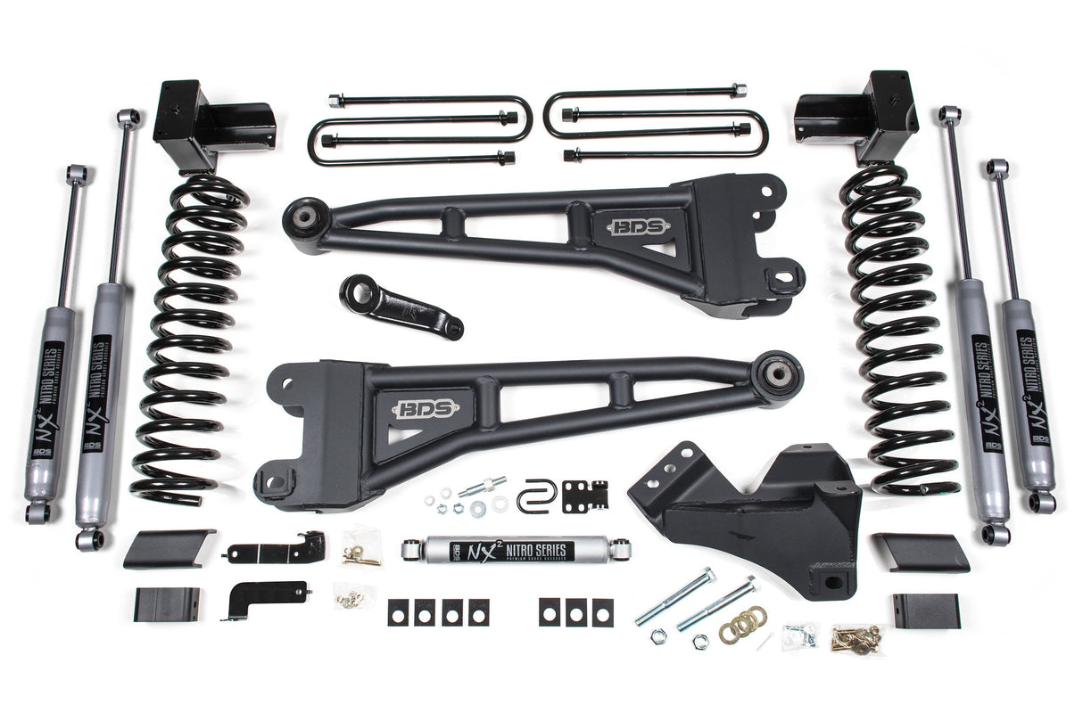 4 Inch Lift Kit w/ Radius Arm | Ford F350 Super Duty DRW (20-22) 4WD | Gas BDS Suspension