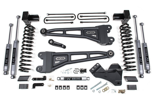4 Inch Lift Kit w/ Radius Arm | Ford F350 Super Duty DRW (20-22) 4WD | Gas BDS Suspension
