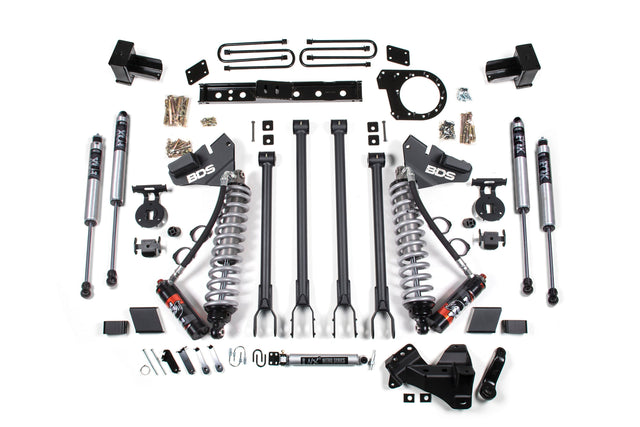 6 Inch Lift Kit w/ 4-Link | FOX 2.5 Performance Elite Coil-Over Conversion | Ford F250/F350 Super Duty (17-19) 4WD | Diesel BDS Suspension