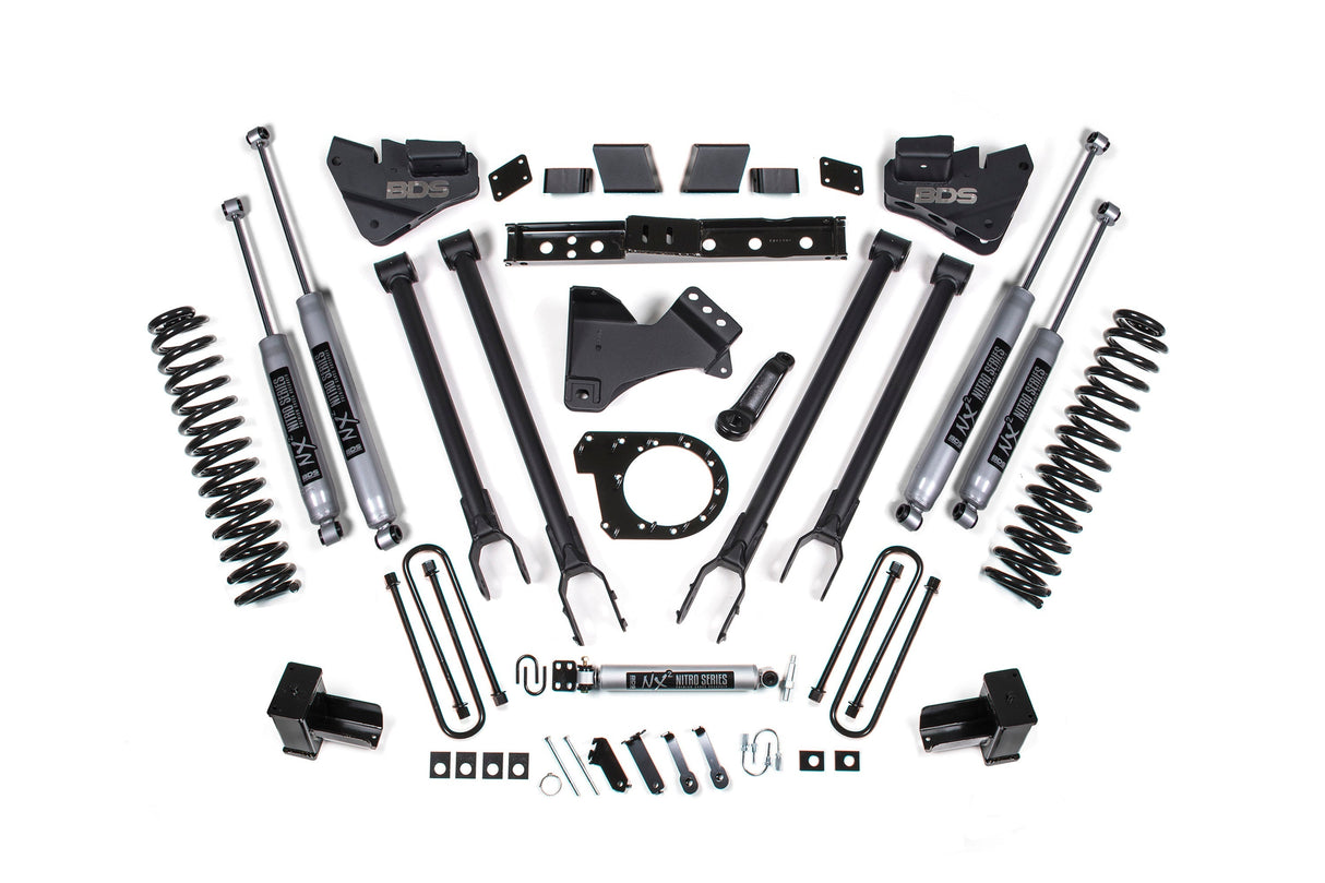 6 Inch Lift Kit | 4-Link Conversion | Ford F250/F350 Super Duty (17-19) 4WD | Diesel BDS Suspension