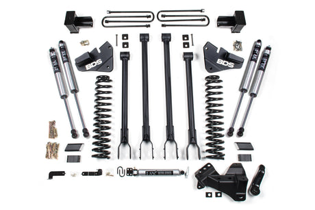 4 Inch Lift Kit | 4-Link Conversion | Ford F250 / F350 Super Duty (17-19) 4WD | Gas BDS Suspension
