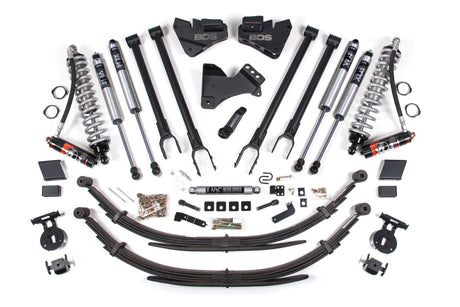4 Inch Lift Kit w/ 4-Link | FOX 2.5 Performance Elite Coil-Over Conversion | Ford F250/F350 Super Duty (17-19) 4WD | Diesel BDS Suspension