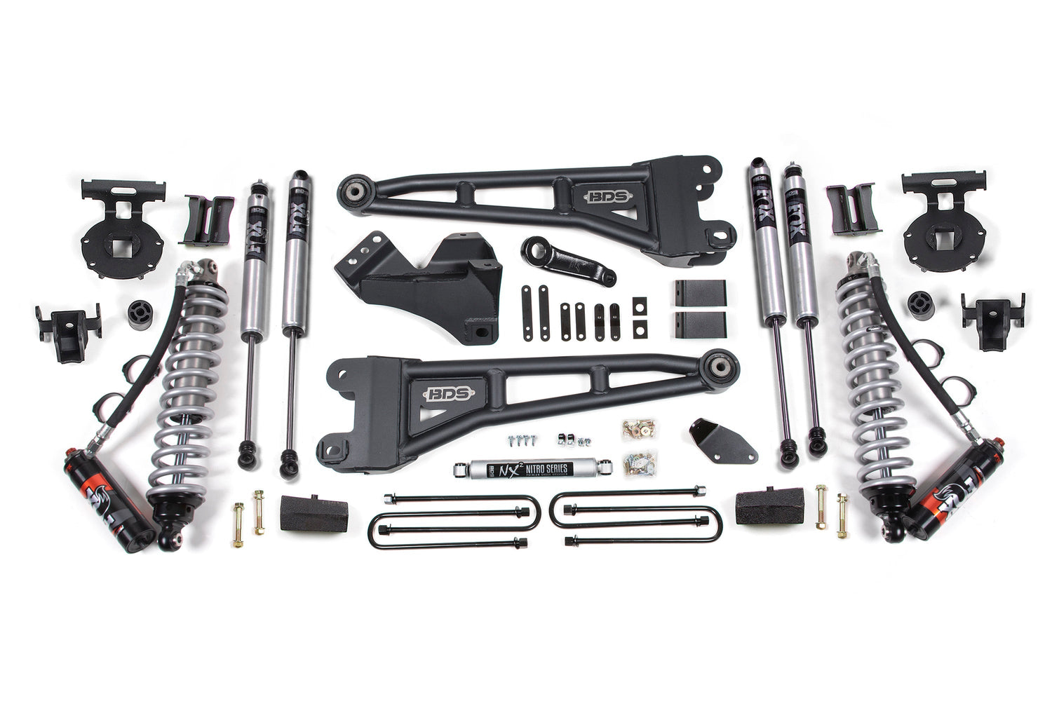 4 Inch Lift Kit w/ Radius Arm | FOX 2.5 Performance Elite Coil-Over Conversion | Ford F250/F350 Super Duty (08-10) 4WD | Diesel BDS Suspension