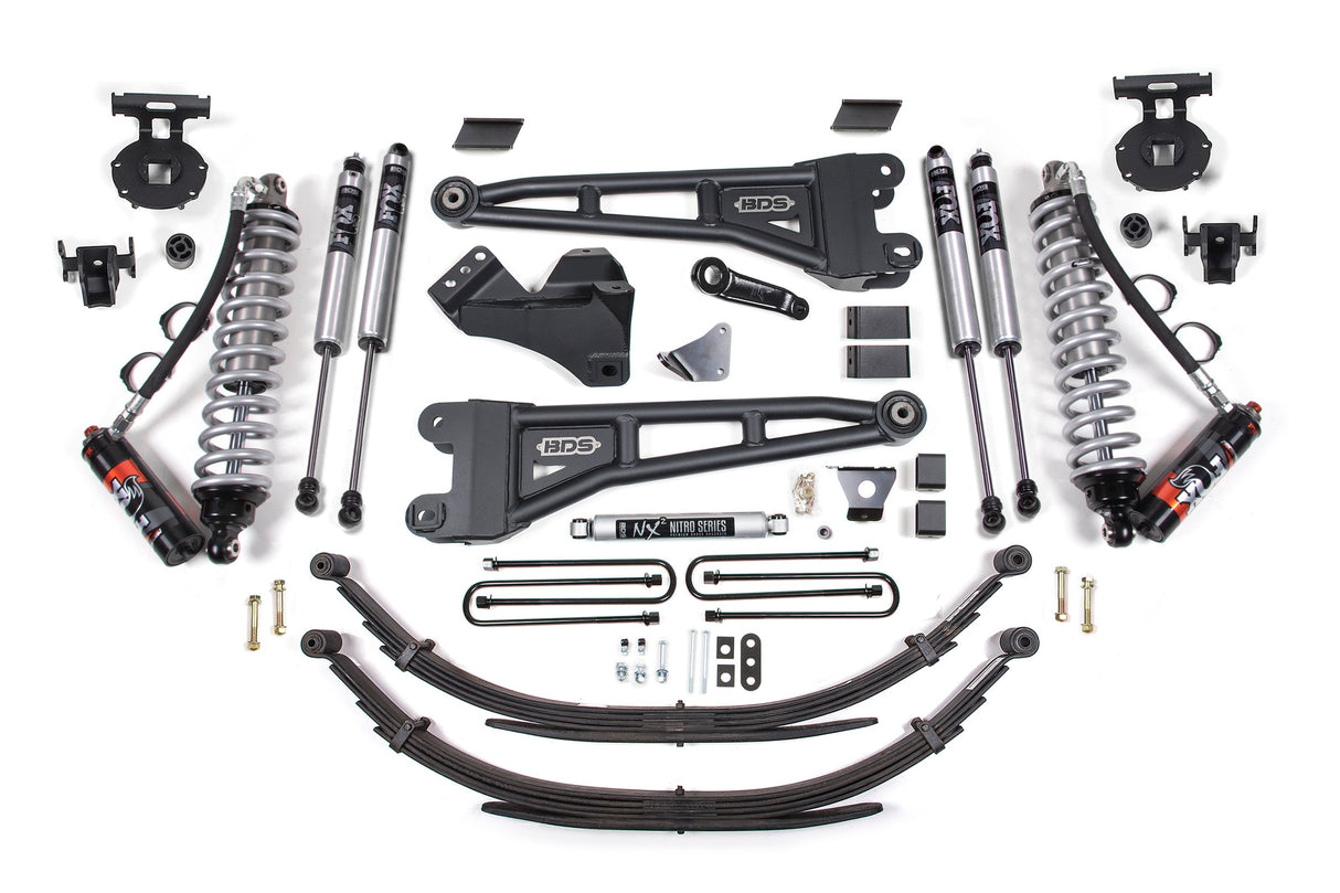 6 Inch Lift Kit w/ Radius Arm | FOX 2.5 Performance Elite Coil-Over Conversion | Ford F250/F350 Super Duty (08-10) 4WD | Diesel BDS Suspension