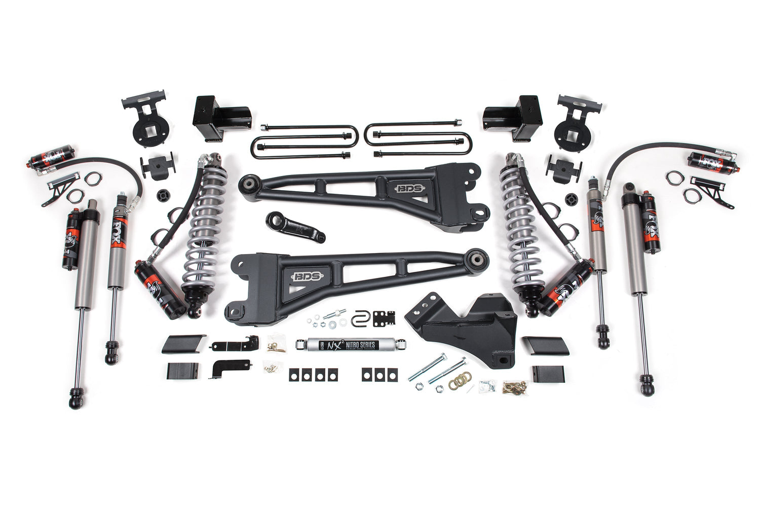 5 Inch Lift Kit w/ Radius Arm | FOX 2.5 Performance Elite Coil-Over Conversion | Ford F250/F350 Super Duty (20-22) 4WD | Diesel BDS Suspension