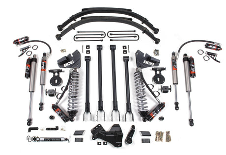 4 Inch Lift Kit w/ 4-Link | FOX 2.5 Performance Elite Coil-Over Conversion | Ford F250/F350 Super Duty (17-19) 4WD | Diesel BDS Suspension
