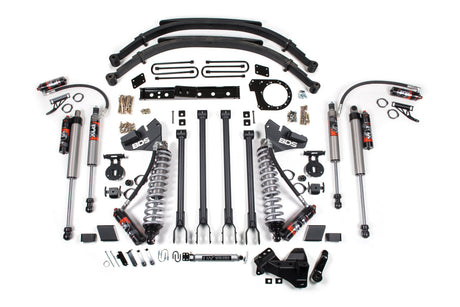 5 Inch Lift Kit w/ 4-Link | FOX 2.5 Performance Elite Coil-Over Conversion | Ford F250/F350 Super Duty (20-22) 4WD | Diesel BDS Suspension