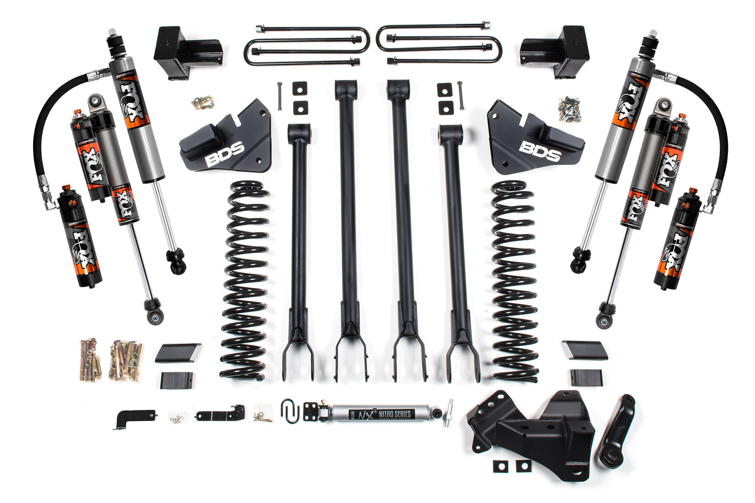 4 Inch Lift Kit w/ 4-Link | Ford F350 Super Duty DRW (17-19) 4WD | Diesel BDS Suspension