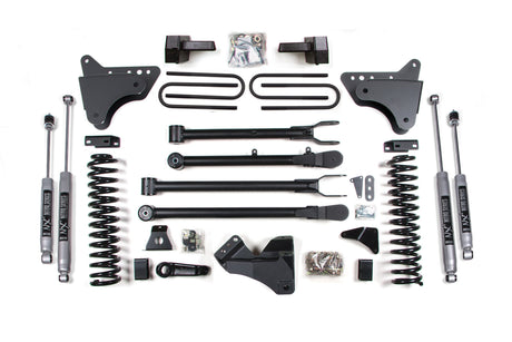4 Inch Lift Kit w/ 4-Link | Ford F250/F350 Super Duty (05-07) 4WD | Gas BDS Suspension