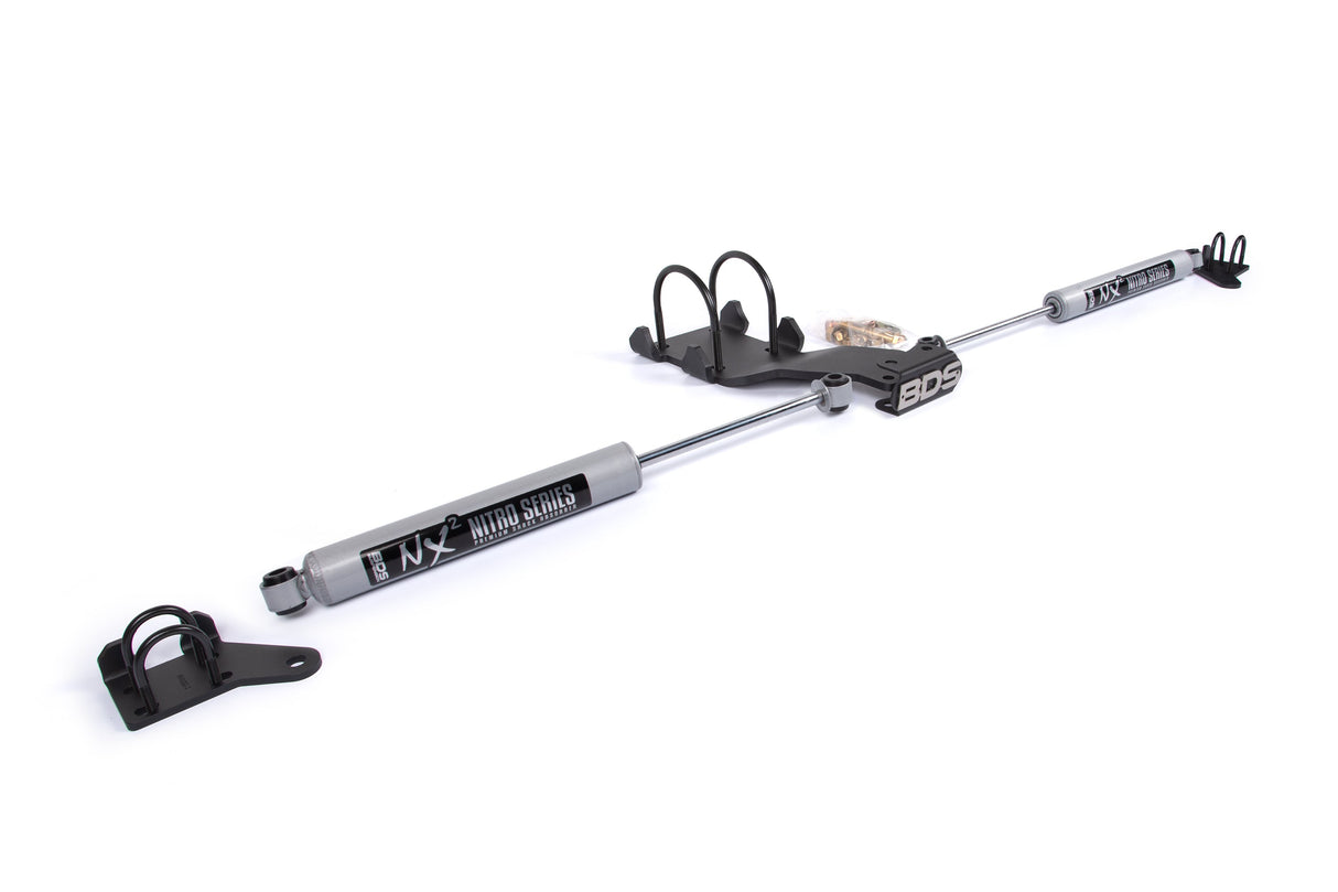 Dual Steering Stabilizer Kit w/ NX2 Shocks | Ford F250/F350 Super Duty (05-16) 4WD BDS Suspension