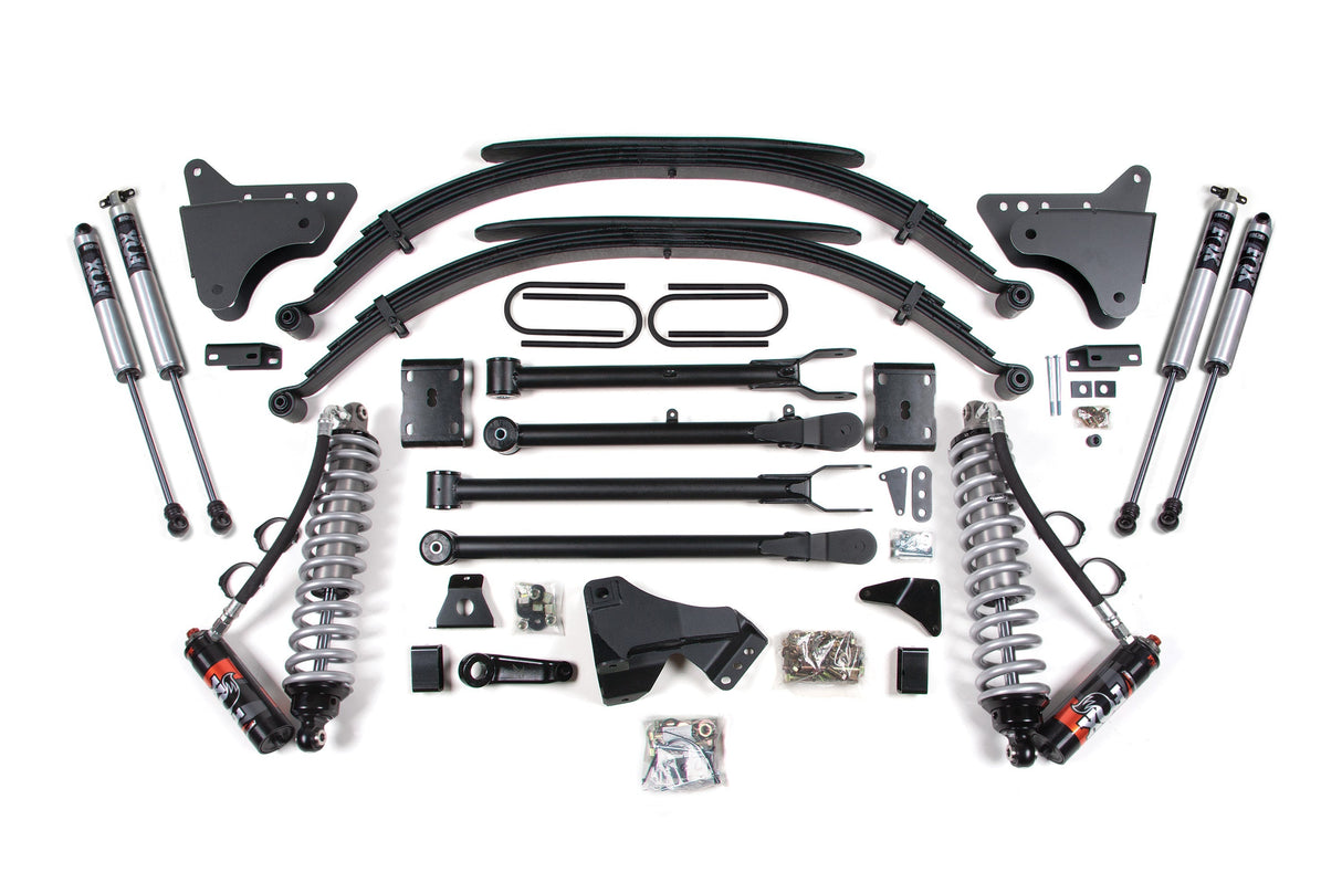 4 Inch Lift Kit w/ 4-Link | FOX 2.5 Performance Elite Coil-Over Conversion | Ford F250/F350 Super Duty (11-16) 4WD | Diesel BDS Suspension