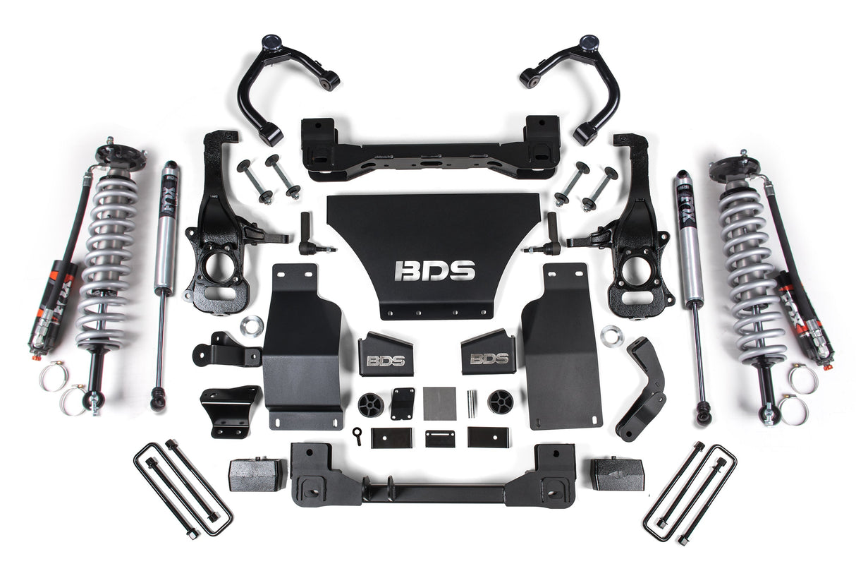 4 Inch Lift Kit | FOX 2.5 Performance Elite Coil-Over | Chevy Silverado or GMC Sierra 1500 (19-24) 4WD | Gas BDS Suspension
