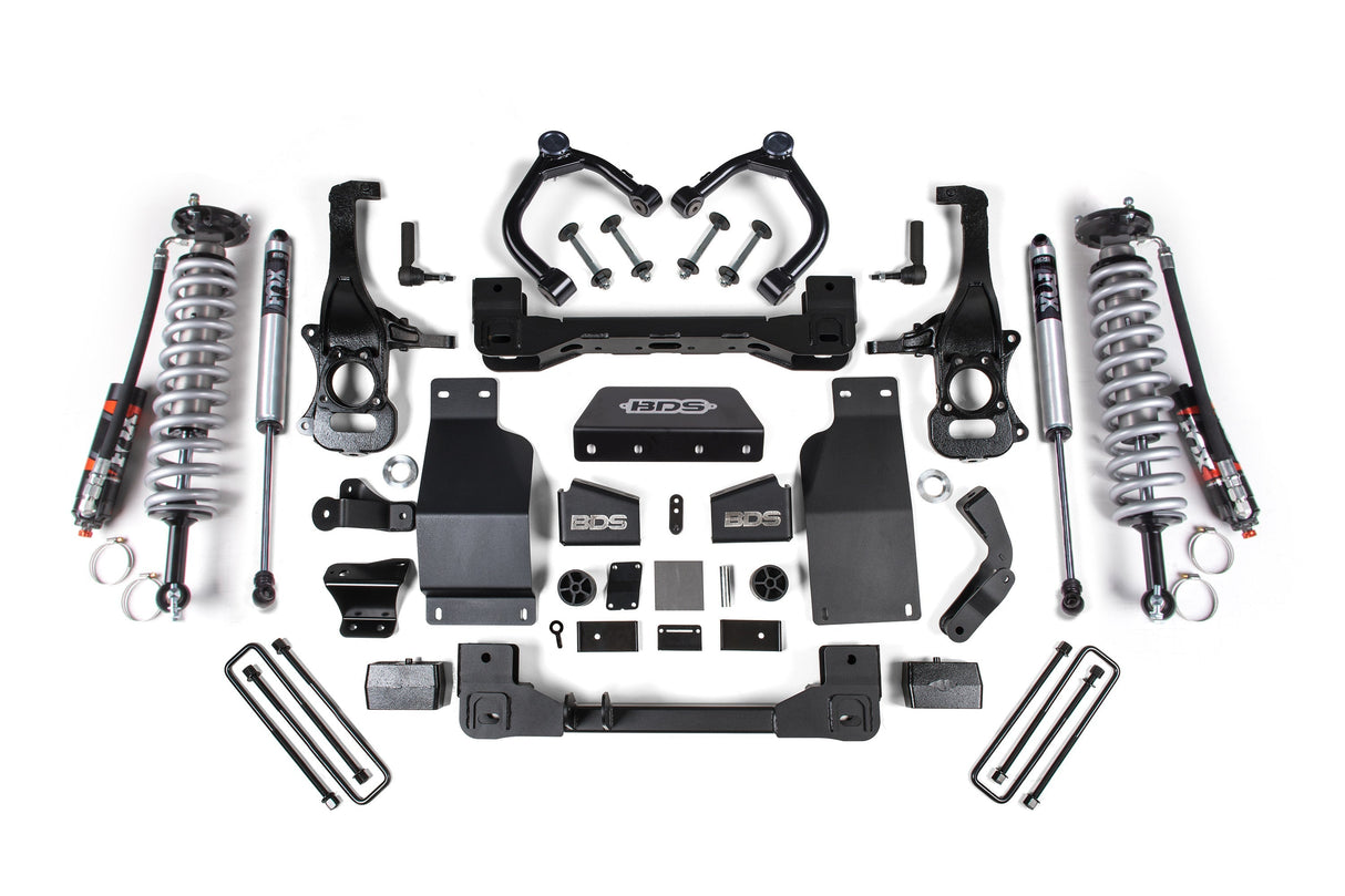 4 Inch Lift Kit | FOX 2.5 Performance Elite Coil-Over | Chevy Silverado or GMC Sierra 1500 (19-24) 4WD | Diesel BDS Suspension