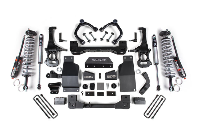 4 Inch Lift Kit | FOX 2.5 Performance Elite Coil-Over | Chevy Silverado or GMC Sierra 1500 (19-24) 4WD | Diesel BDS Suspension