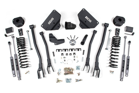 4 Inch Lift Kit w/ 4-Link | Ram 2500 w/ Rear Air Ride (14-18) 4WD | Gas BDS Suspension