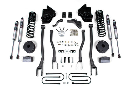 4 Inch Lift Kit w/ 4-Link | Ram 3500 w/ Rear Air Ride (13-18) 4WD | Gas BDS Suspension