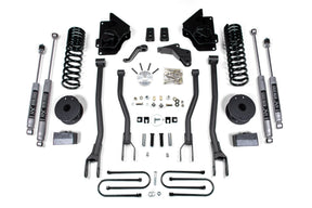 4 Inch Lift Kit w/ 4-Link | Ram 3500 w/ Rear Air Ride (13-18) 4WD | Gas BDS Suspension