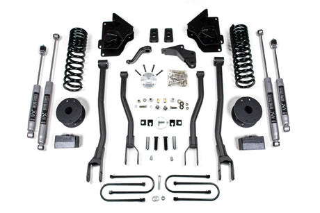 4 Inch Lift Kit w/ 4-Link | Ram 3500 w/ Rear Air Ride (13-18) 4WD | Gas BDS Suspension