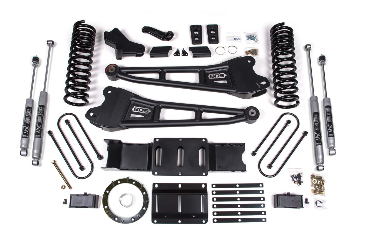 4 Inch Lift Kit w/ Radius Arm | 3 Inch Rear Block | Ram 3500 (19-24) 4WD | Diesel BDS Suspension