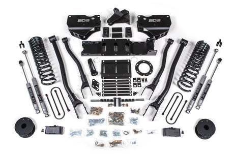 4 Inch Lift Kit w/ 4-Link | Ram 3500 w/ Rear Air Ride (19-24) 4WD | Gas BDS Suspension
