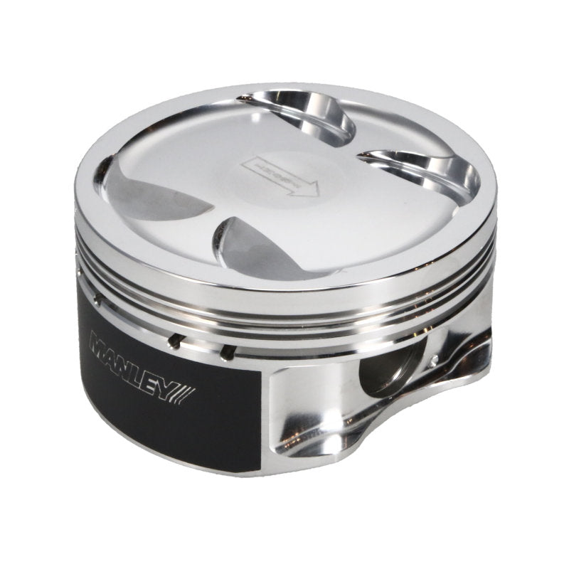 Jeu de pistons plats Manley 04+ Subaru WRX STi (EJ257) à course standard de 99,5 mm, alésage standard de 9,8:1 avec segments